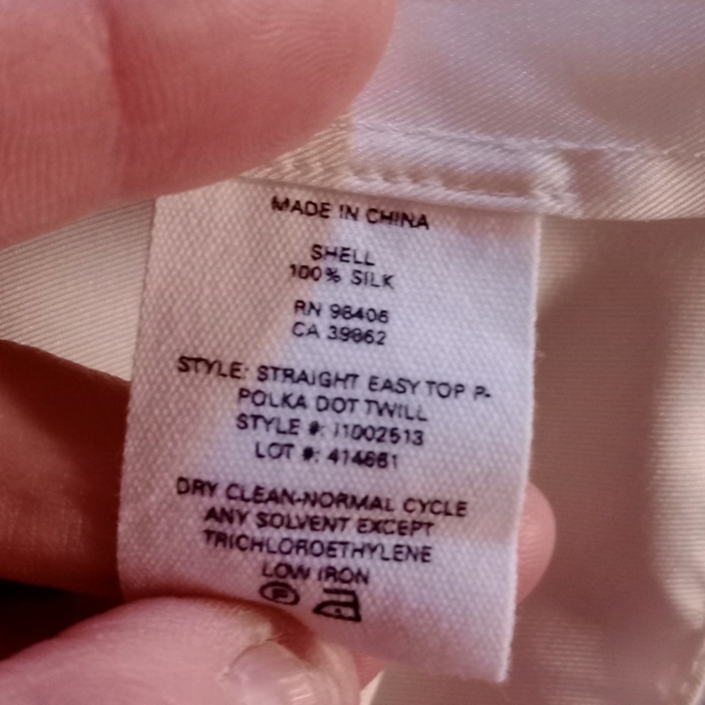 Theory Silk Blouse With Circular Print Size Small - image 5